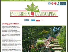 Tablet Screenshot of evergreen-landscaping.net